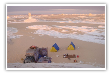 Camping in the White Desert